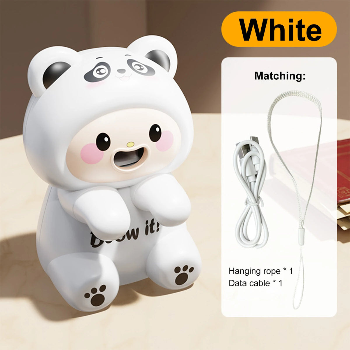 JOCESTYLE USB Clip-On Food Cooling Fan – Cartoon Frog Cup Fan Clip-On Mini Fan Richie's