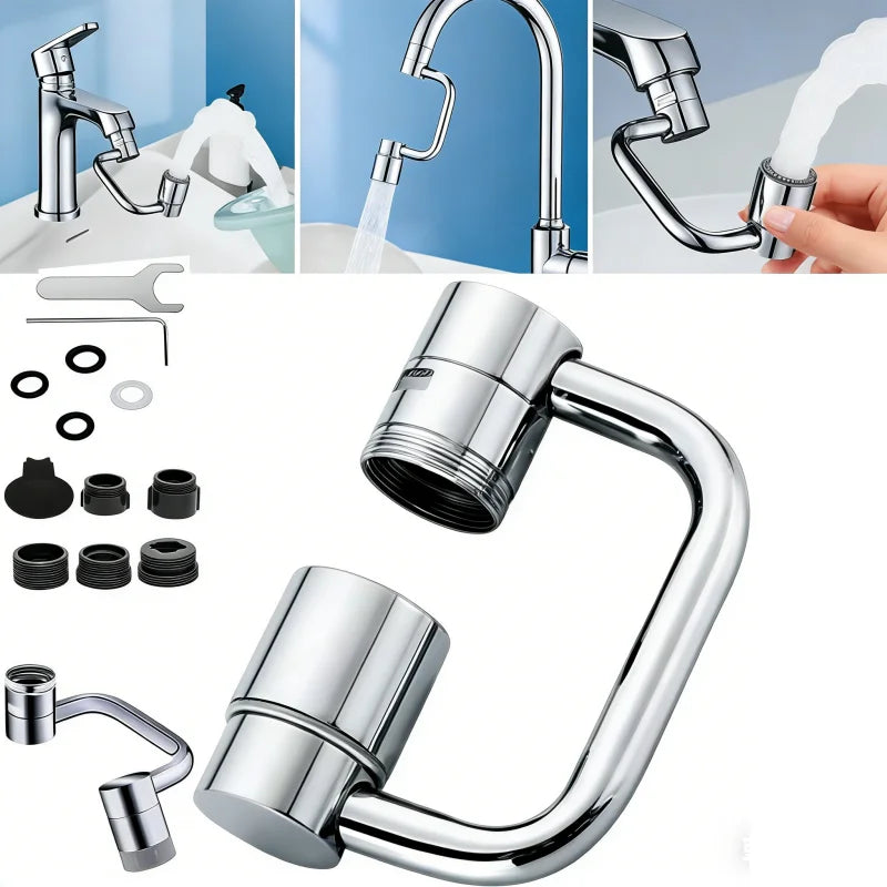 1080° Swivel Stainless Steel Faucet Extender – Dual Mode Faucet Extender Richie's