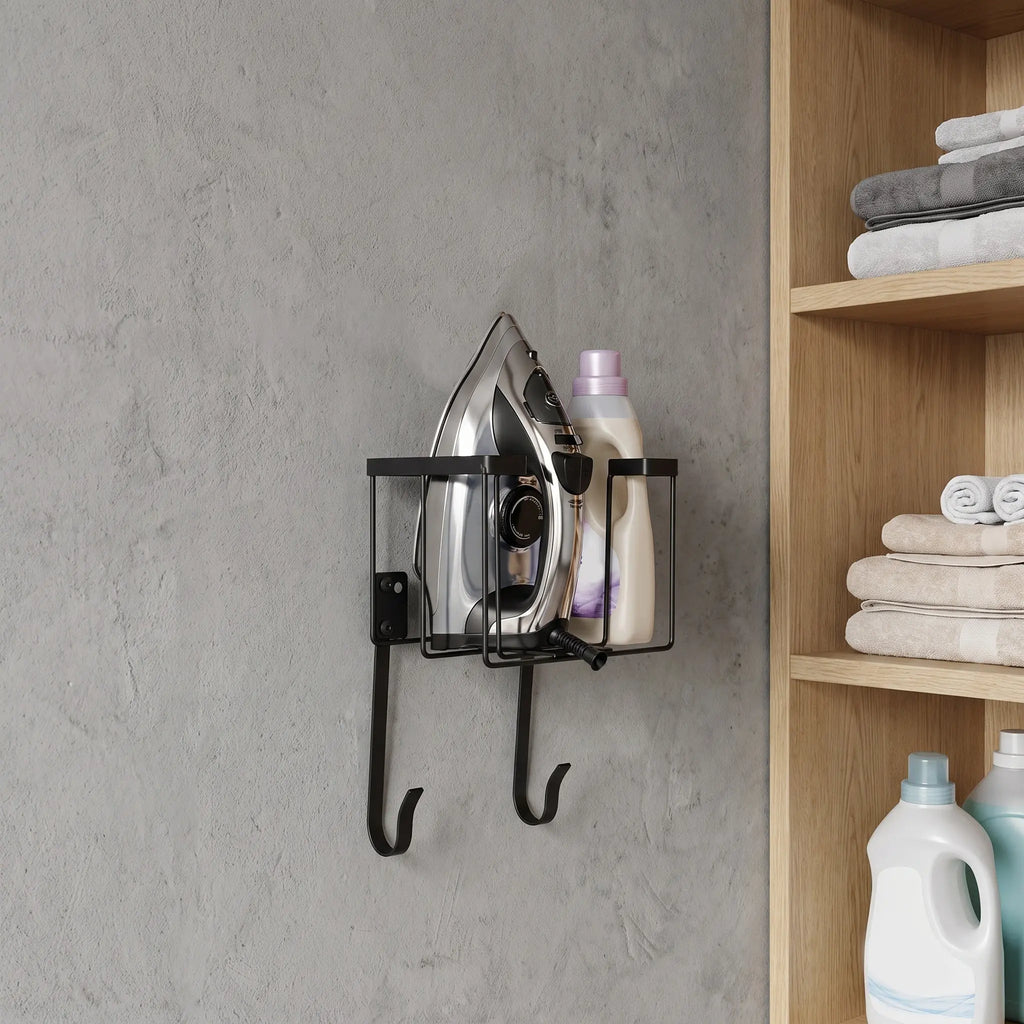 Wall Mounted Ironing Board Holder – Foldable Rack & Basket Ironing Board Holder Richie's