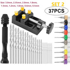 49PCS Precision Pin Vise Hand Drill Set 0.2–3.0mm HSS Twist Bits Pin Vise Drill Set Richie's SET2