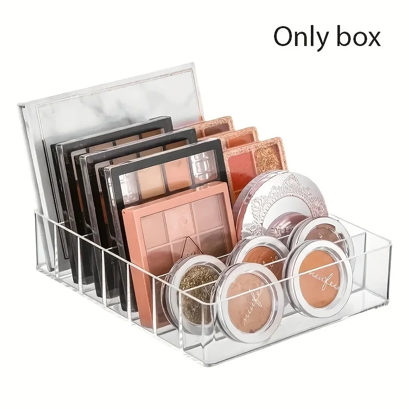7-Compartment Clear Makeup Organizer – Cosmetic Storage Tray Makeup Organizer Richie's 1pc