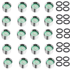 20 Pcs Brass Faucet Aerator Water Saving Anti-Splash Bubbler Faucet Aerator Richie's 6L-minute brass 22MM