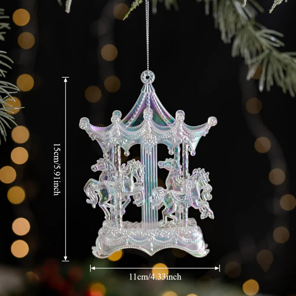 Acrylic Crystal Christmas Tree Ornaments – Snowflake Pendants Christmas Tree Ornament Richie's Style 1