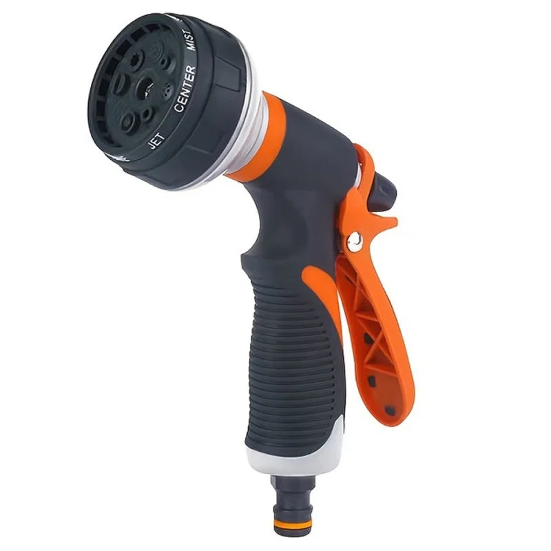 8-Pattern High-Pressure Garden Hose Spray Gun Adjustable Nozzle Garden Hose Nozzle Richie's 1pcs