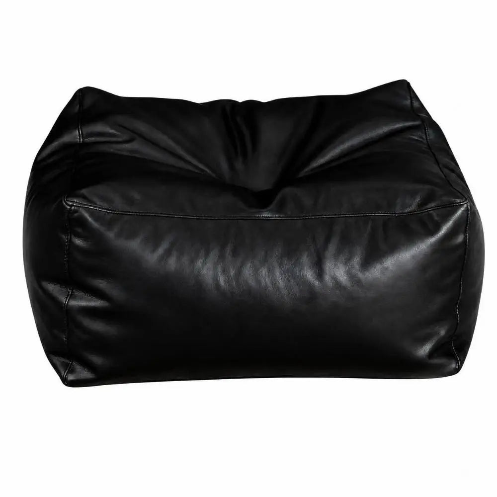 PU Leather Fillable Storage Ottoman Cover – Waterproof Pouf Storage Ottoman Cover Richie's