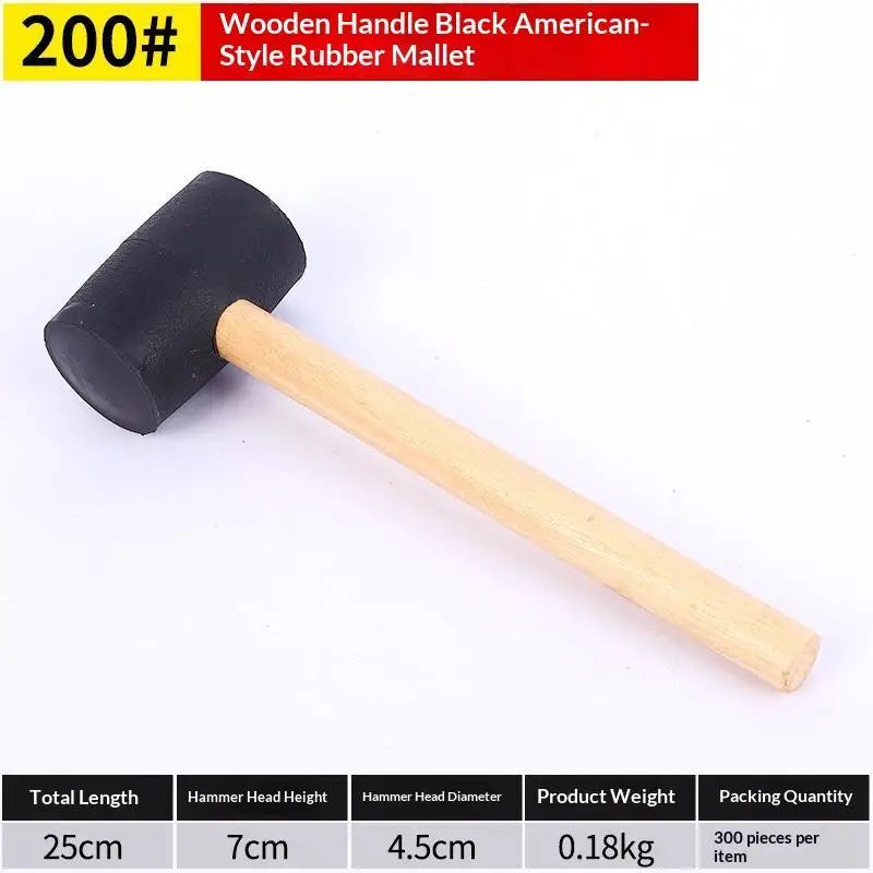Wooden Handle Rubber Mallet Hammer – Camping & Woodworking Rubber Mallet Hammer Richie's A