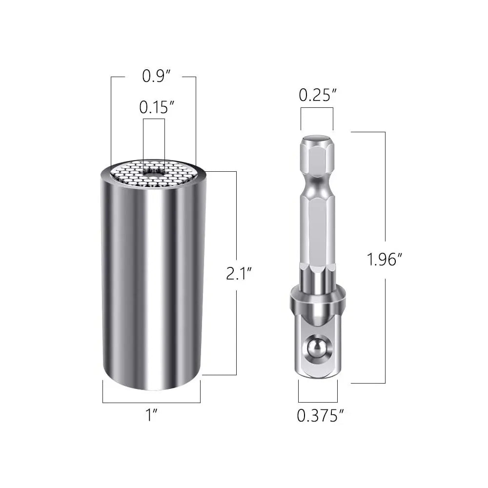 Universal Socket Wrench Set with Extension Rod & Drill Adapter Socket Wrench Set Richie's