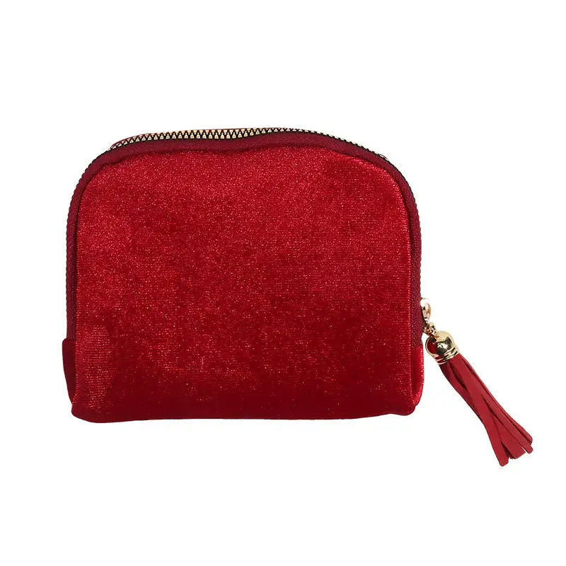 5-Layer Velvet Jewelry Storage Bag | Portable Travel Case Jewelry Storage Bag Richie's Red