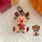 Handmade Christmas Woven Pendant Keychain – Santa & Tree Gift Christmas Keychain Pendant Richie's 3