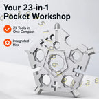 23-in-1 Snowflake Multi-Tool EDC Stainless Steel Wrench Screwdriver EDC Multi-Tool Richie's