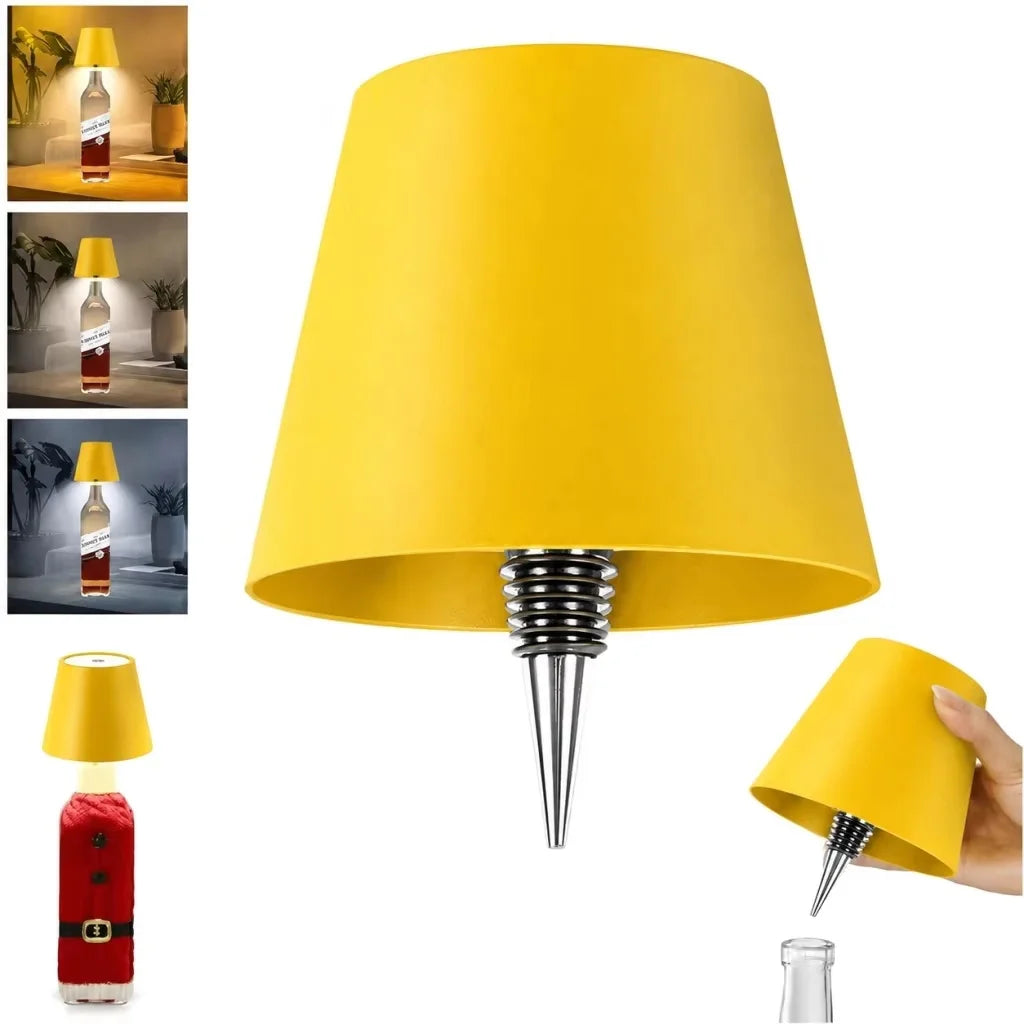 Wireless Touch LED Table Lamp – Rechargeable Dimmable Night Light LED Table Lamp Richie's yellow