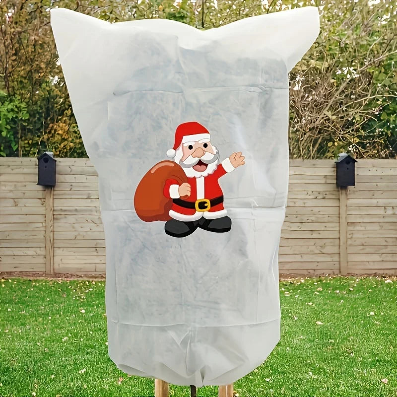 Heavy Duty Winter Frost Cloth Plant Cover with Drawstring Frost Plant Cover Richie's Santa Claus 1pc 60x80cm