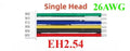 10pcs EH 2.54mm Female Plug Connector Wire 26AWG – Multi-Pin PCB Wire Connector Richie's Single Head 5P 10Pcs|200mm