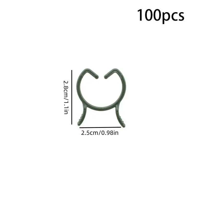 100/200pcs Plant Support Clips – 3 Sizes, Climbing Plants Plant Support Clips Richie's 100pcs M