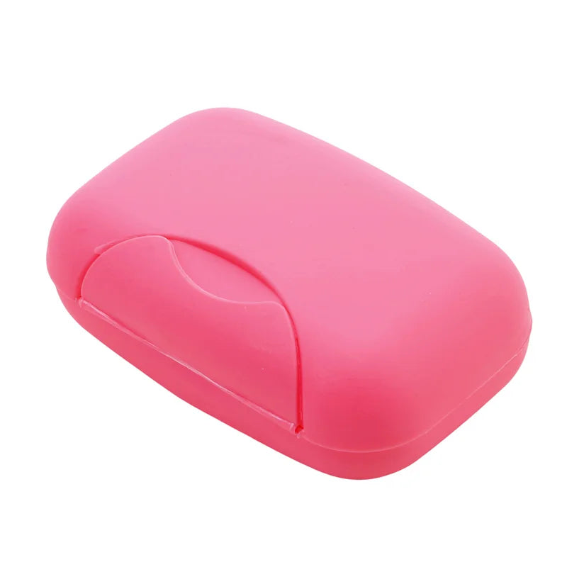 Portable Travel Soap Box with Lid – Candy Color Soap Dish Travel Soap Dish Richie's L-Pink
