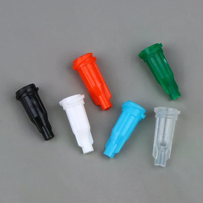 100pcs Syringe Tip Caps Spiral Lock Plugs for DIY Liquid Transfer Syringe Tip Caps Richie's