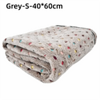 Ultra-Soft Coral Fleece Pet Blanket for Cats & Dogs | 3 Sizes Pet Bed Blanket Richie's Grey-S