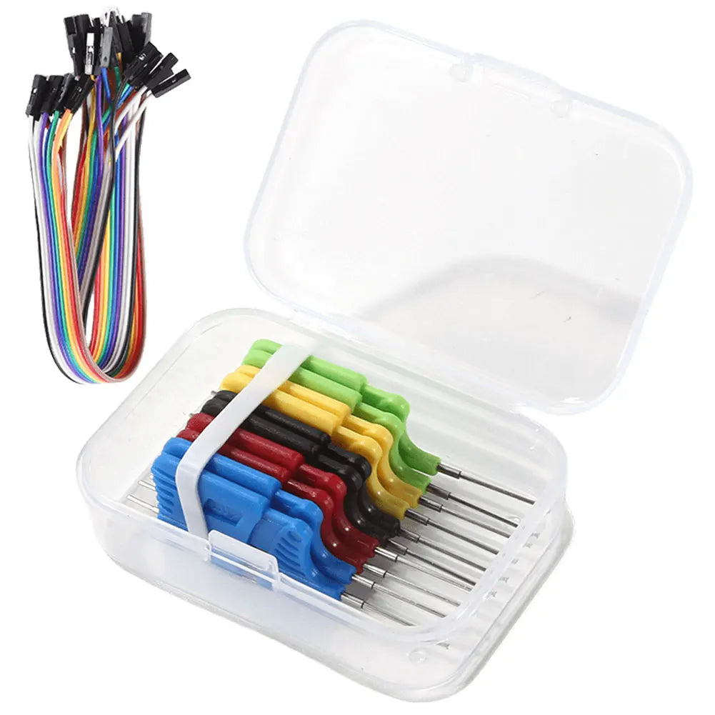 10PCS SDK08 IC Test Hook Clips Set with Jumper Wires 40V IC Test Clip Set Richie's