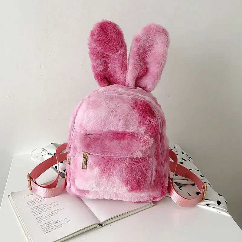 Kids Plush Rabbit Mini Backpack – Cute Bear Pendant Shoulder Bag Kids Mini Backpack Richie's