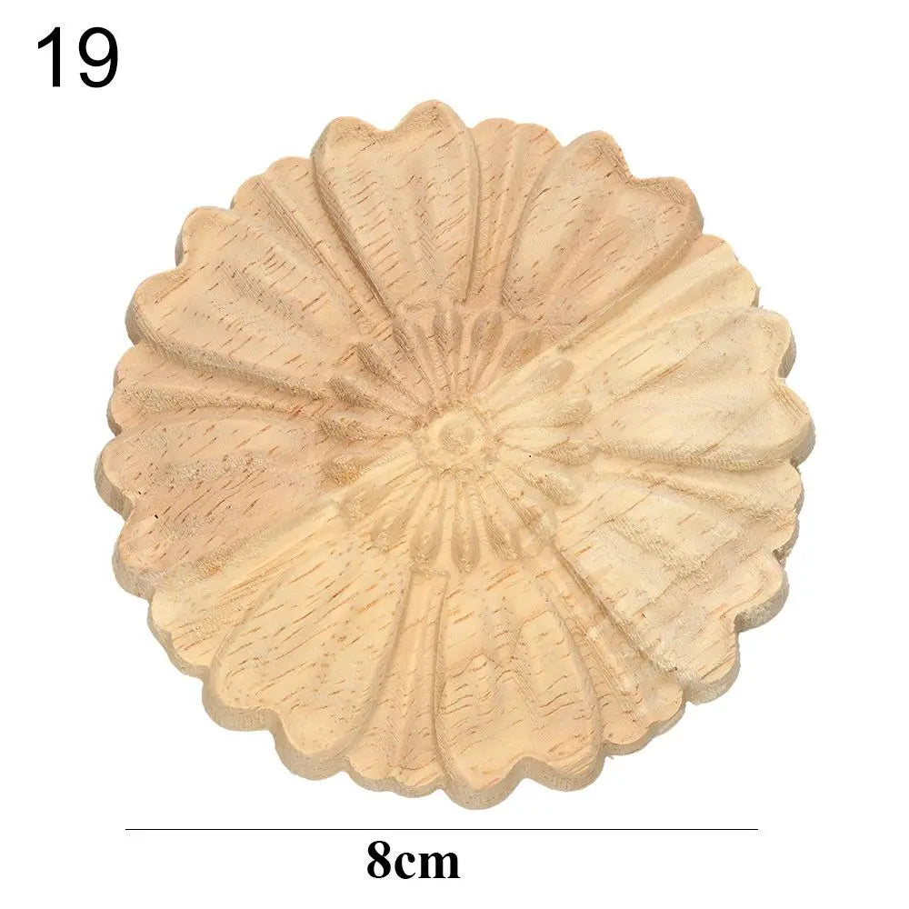 Floral Wood Carved Appliques – Decorative Furniture Corner Accents Wood Carved Applique Richie's 19