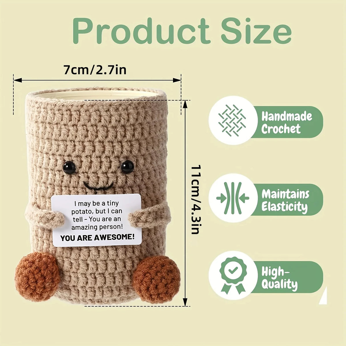 Crochet Pencil Holder Handmade Desk Organizer Makeup Brush Cup Crochet Desk Organizer Richie's