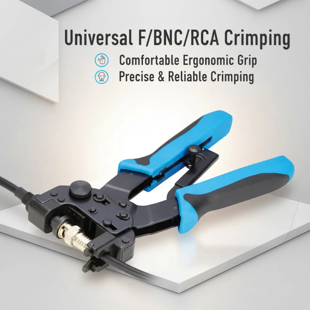TOTNEND Compression Crimping Tool – F, BNC, RCA, RG59, RG6 Compression Crimping Tool Richie's