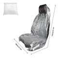 Disposable Clear Plastic Car Seat Covers 20/60 Pcs Waterproof Car Seat Cover Richie's transparent-20PCS