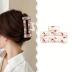 Festive Christmas Santa PVC Hair Claw Clip – Holiday Gift Hair Claw Clip Richie's