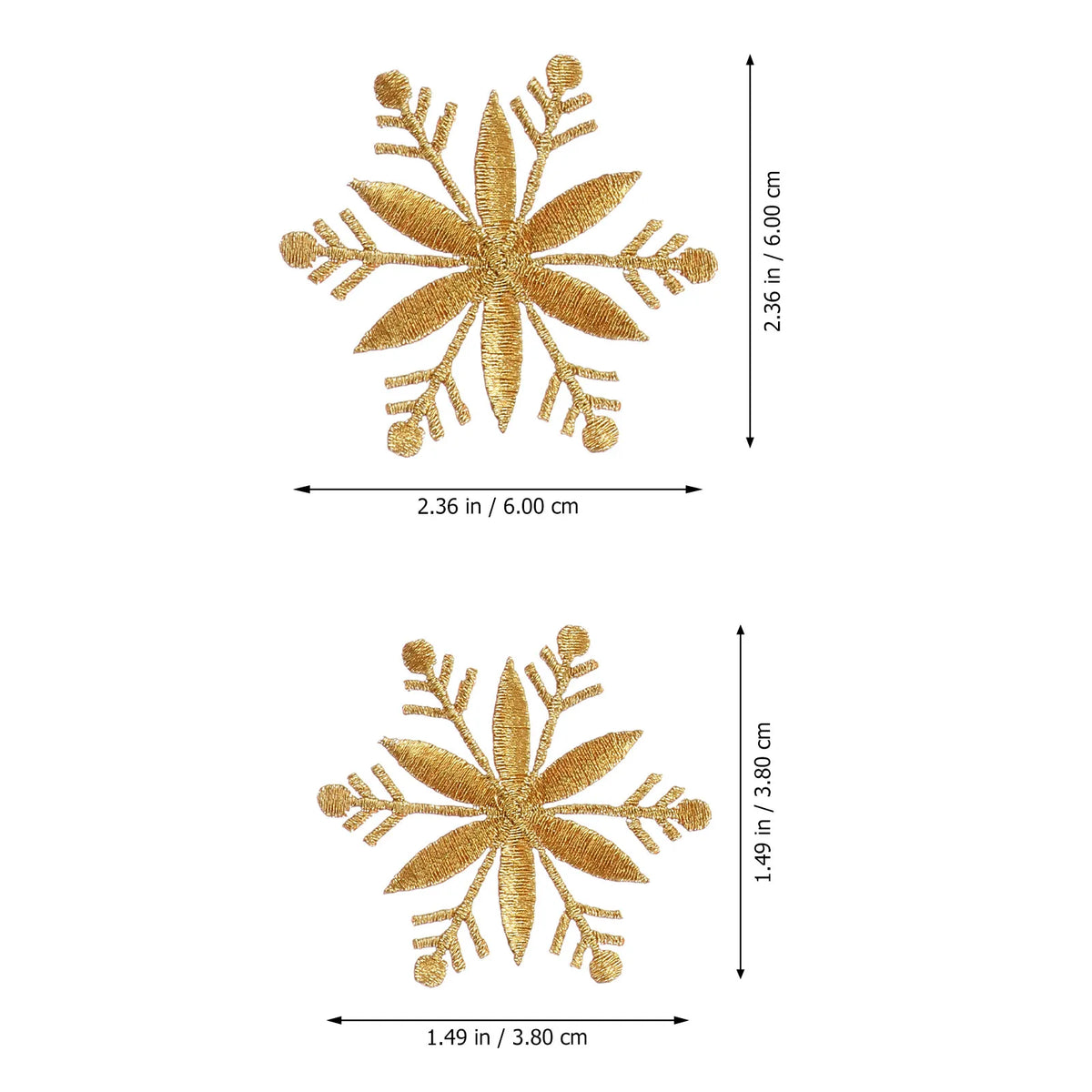 8Pcs Snowflake Embroidery Iron-On Patches – Christmas DIY Appliques Embroidery Patches Richie's