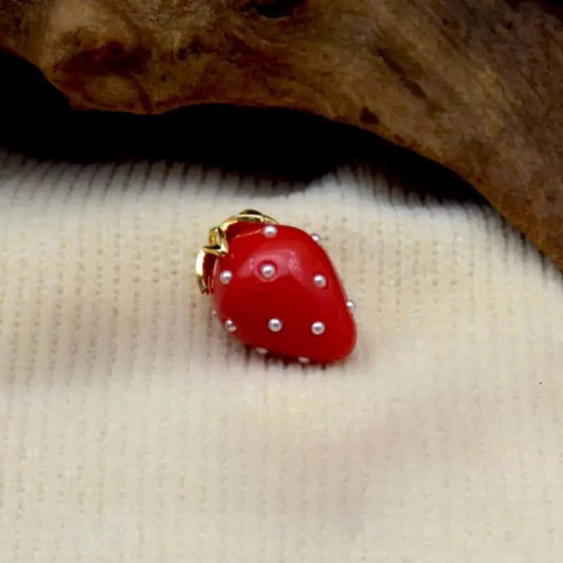 Strawberry Resin Charm Pendant – DIY Earrings, Necklaces & More Resin Jewelry Charm Richie's A1-1pc