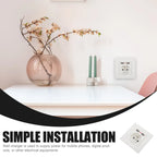 86 Type Wall Socket Dual USB European Standard Panel Outlet Wall Socket Outlet Richie's