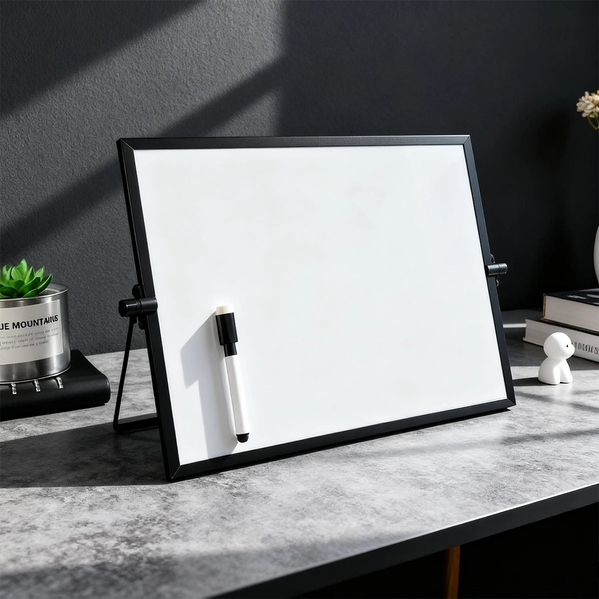 Foldable Desktop Dry Erase Whiteboard with Stand | Home Office Desktop Whiteboard Richie's