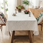 European Floral Embossed Tablecloth – Waterproof & Easy Clean Rectangular Tablecloth Richie's C