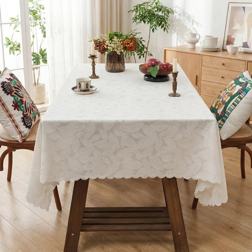 European Floral Embossed Tablecloth – Waterproof & Easy Clean Rectangular Tablecloth Richie's C