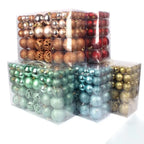 100PCS Christmas Ball Ornaments Set – 8cm, 18 Colors Baubles Christmas Ornament Set Richie's