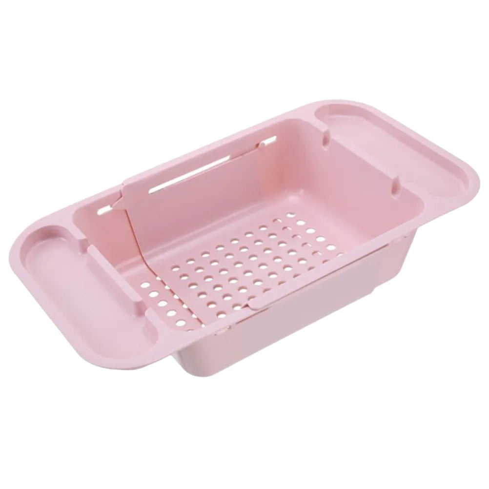 Telescopic Kitchen Sink Basket – Dish & Bowl Organizer, Pink Sink Drain Basket Richie's