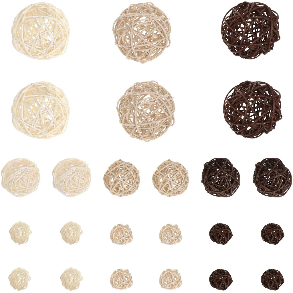24Pcs Handcrafted Vine Ball Ornaments – Christmas & Home Decor Christmas Ornaments Richie's