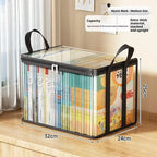 Clear PVC Flip-Top Organizer Box – Large Multi-Purpose Storage Storage Organizer Box Richie's M Black