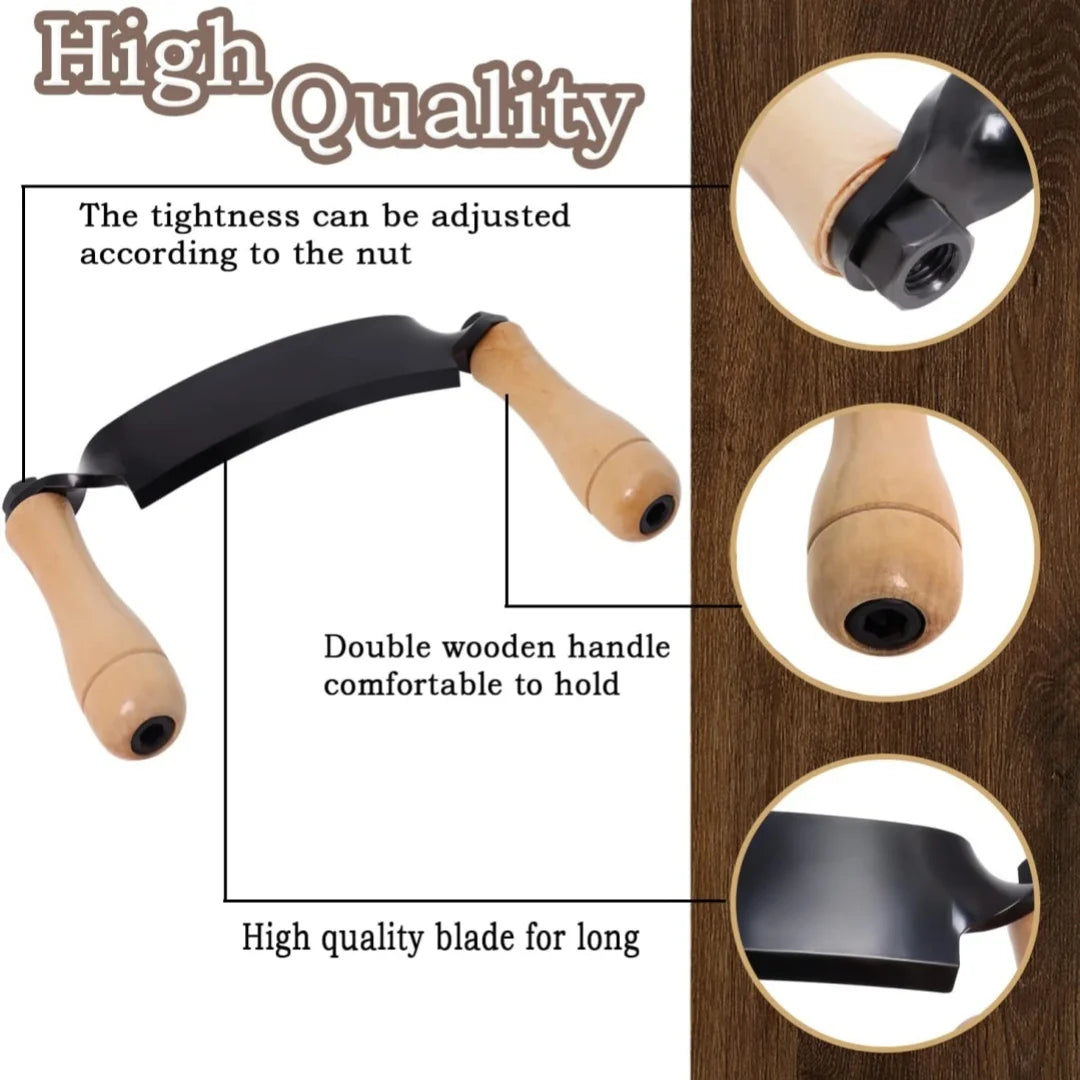 Draw Shave Bark Removal Tool – Ergonomic Wood Debarking Hand Tool Woodworking Hand Tool Richie's