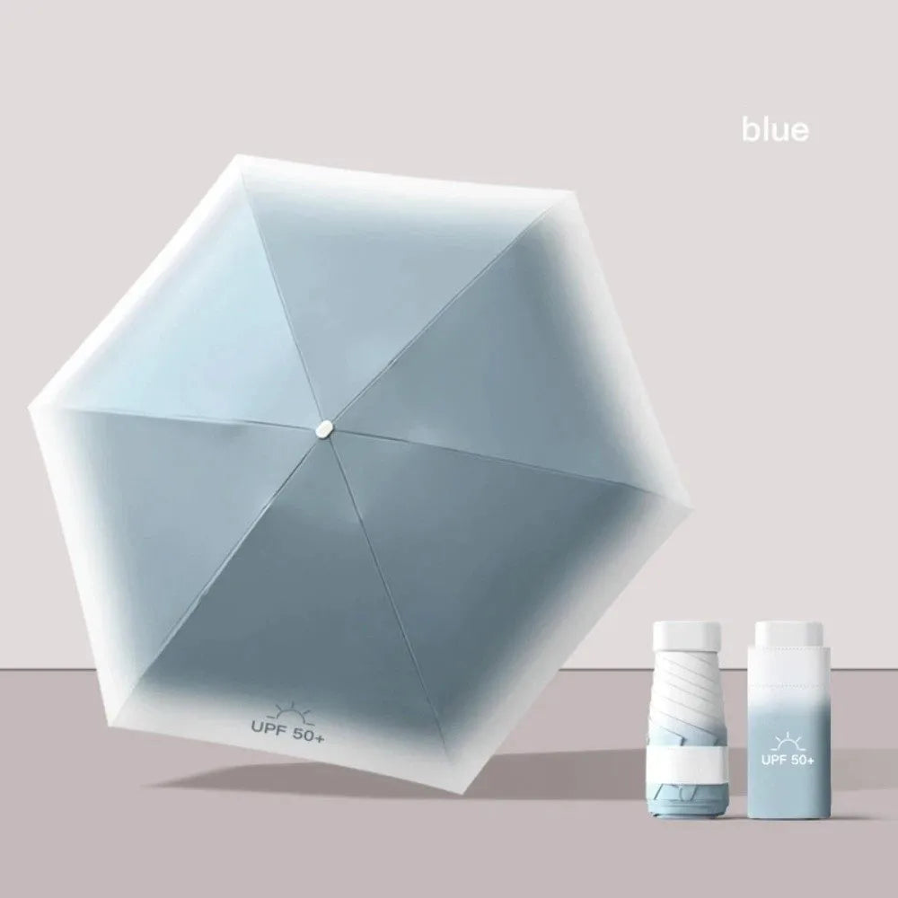 Portable UV Pocket Umbrella – Mini Folding Sun & Rain Parasol Folding Pocket Umbrella Richie's 8 8K Iron