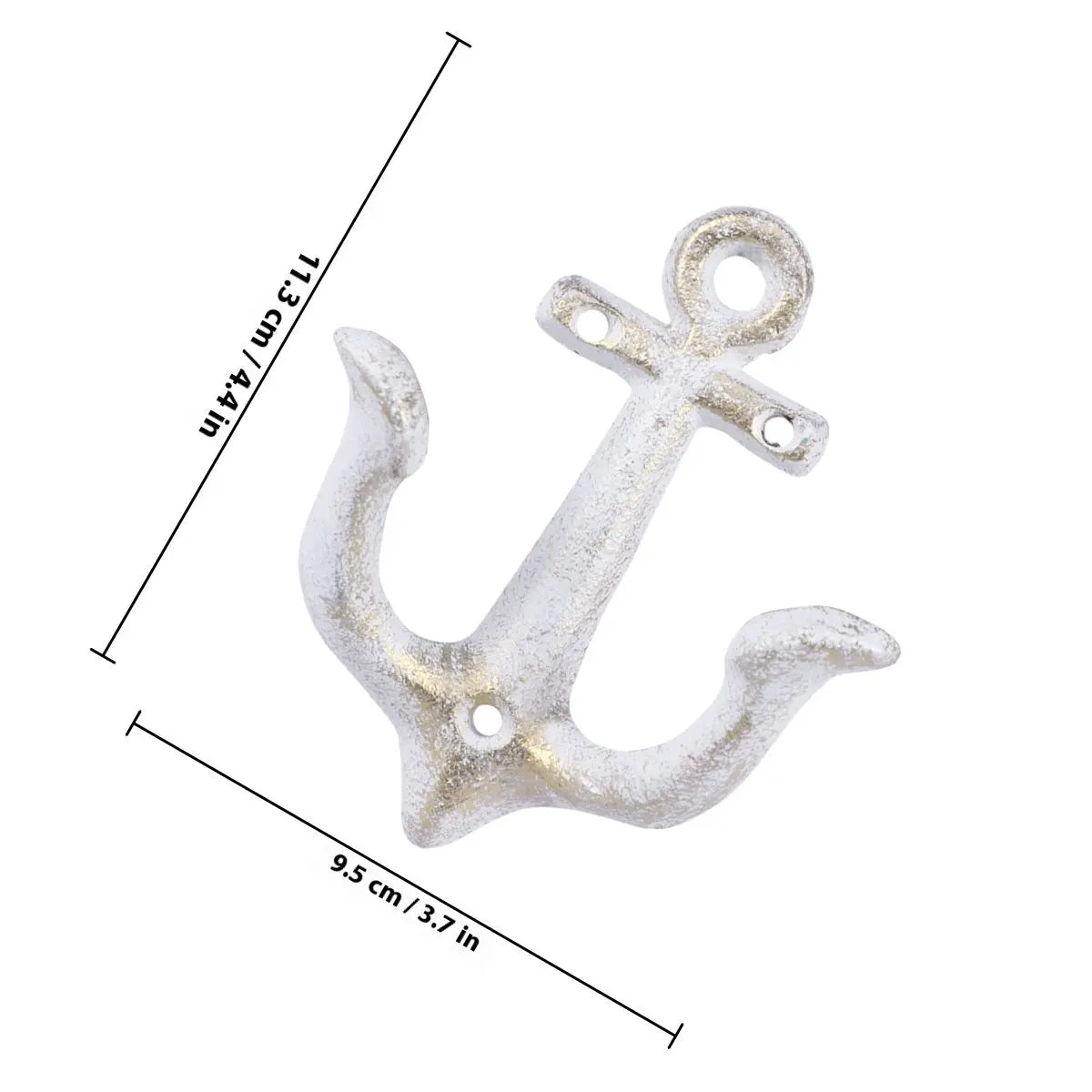 Vintage Red Iron Anchor Wall Pendant | Nautical Home Decor Wall Pendant Decor Richie's Beige