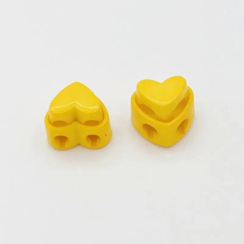 Heart-Shaped Knitting Needle Stoppers 5 Pcs – Colorful Tip Caps Knitting Accessories Richie's Yellow