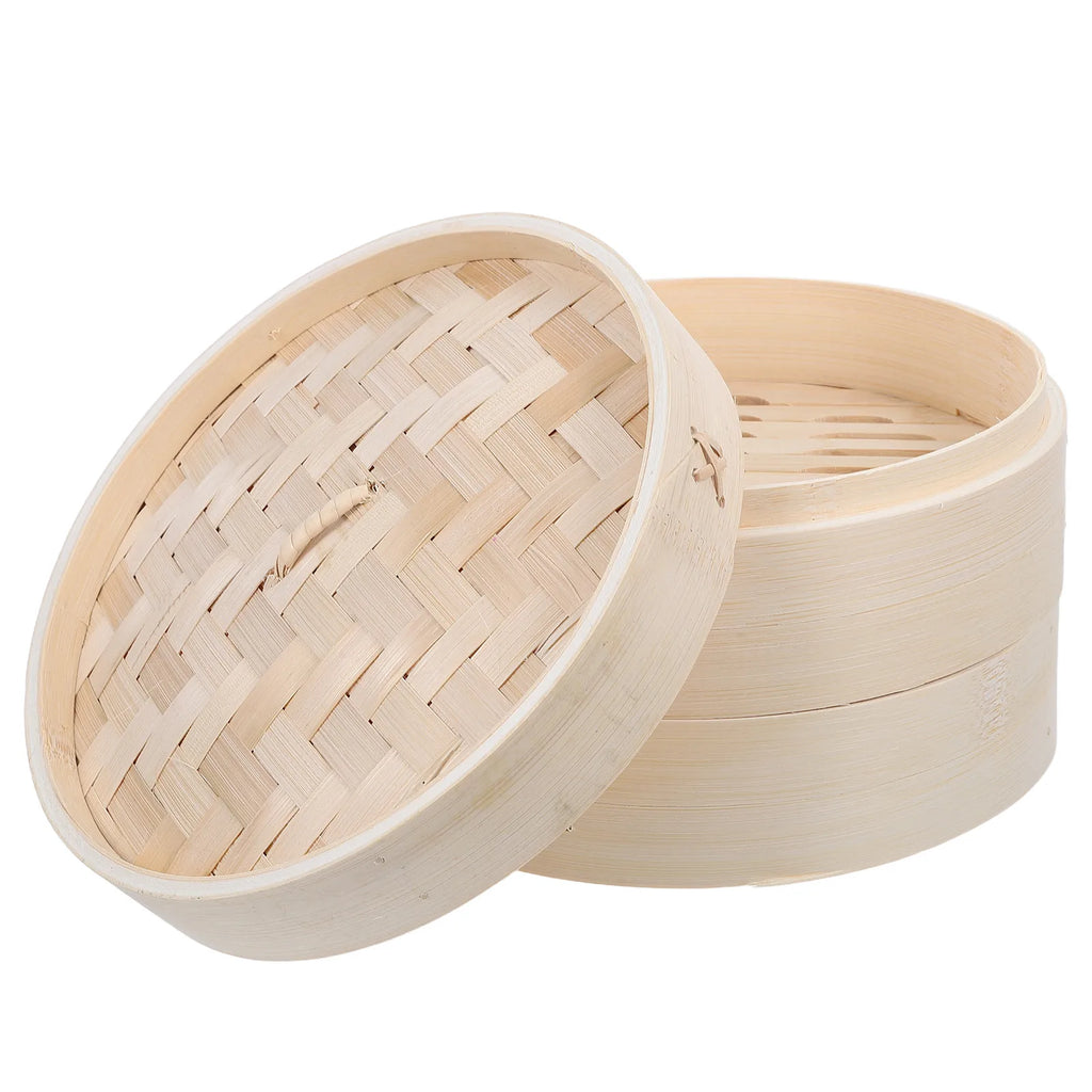 Bamboo Dumpling Steamer Basket 8.27" – Dim Sum & Bun Steamer Bamboo Steamer Basket Richie's