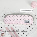 Aesthetic Polka Dot Pencil Case – Korean Style Stationery Pouch Pencil Case Pouch Richie's A8