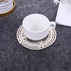 Embroidery Lace Coasters Set of 5 – Fabric Table Mats Fabric Coasters Set Richie's