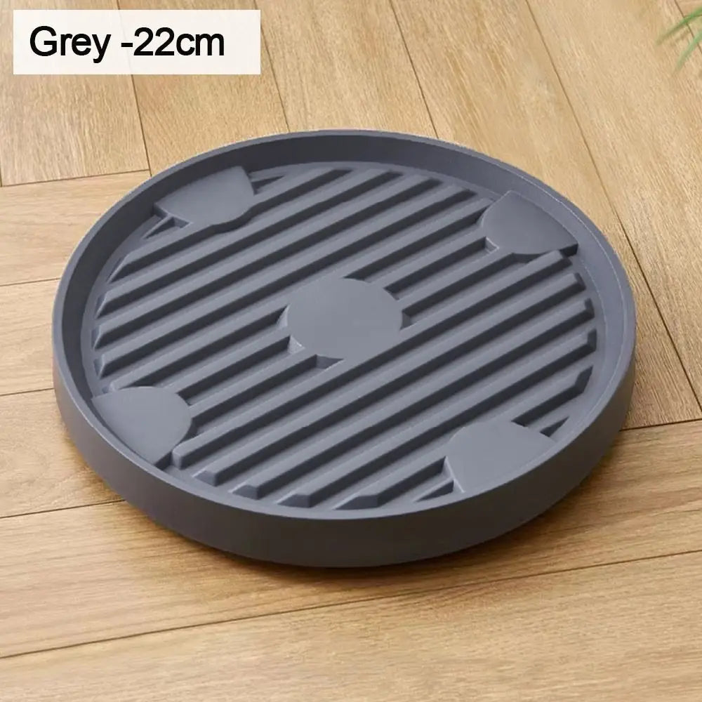 Plant Saucer with Wheels – Rolling Plastic Pot Tray 19/22/25cm Rolling Plant Saucer Richie's grey-22cm