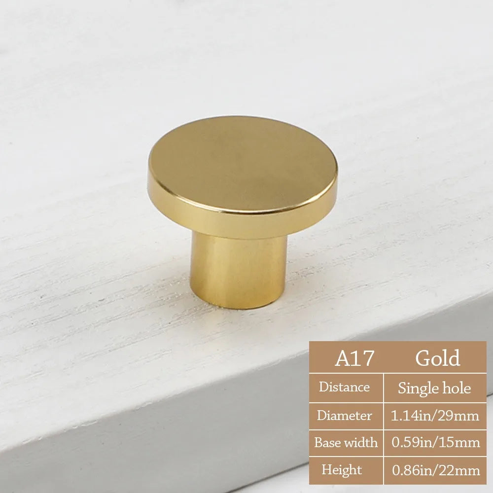 Knurled Cabinet Drawer Knob Round Single Hole Gold Handle Cabinet Drawer Knob Richie's 5
