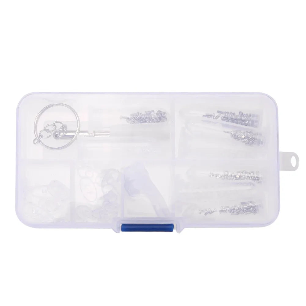 Portable Eyeglass Repair Kit – Screws, Nose Pads & Case Eyeglass Repair Kit Richie's A Set