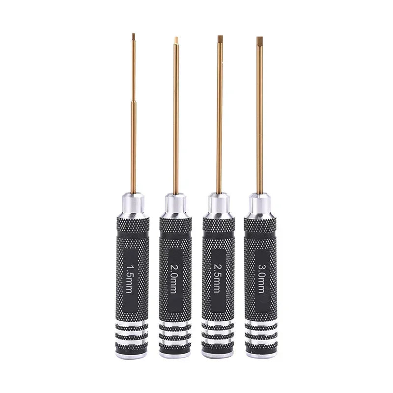 TOTNEND Hex Screwdriver Set for FPV Drone RC Cars 4pc 7pc Precision Screwdriver Set Richie's 4PCS