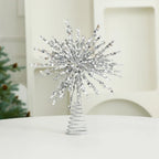 Glitter Christmas Tree Star Topper – Gold & Silver | 24×30cm Christmas Tree Topper Richie's Silver